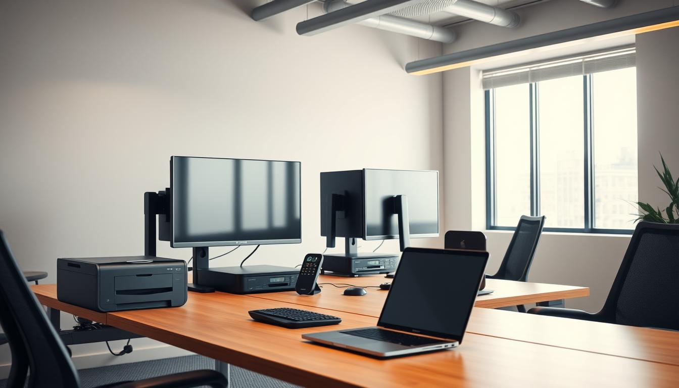 Coworking Infrastruktur moderne Bürotechnik