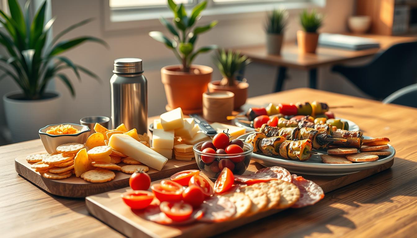 Herzhafte Büro-Snacks für den Arbeitsplatz