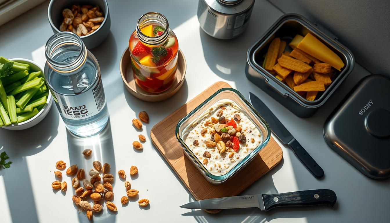 Snack-Vorbereitung für das Büro