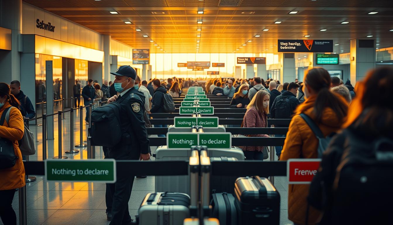 Zollkontrolle am Flughafen